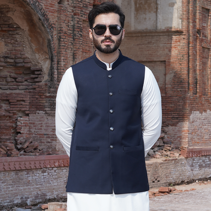 Dark Navy Blue - Mens Unstitched Fabrics Online