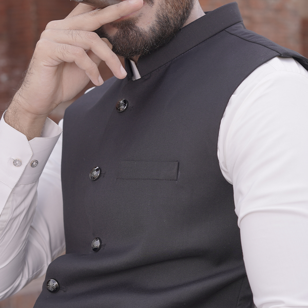 Black - Mens Unstitched Fabrics Online