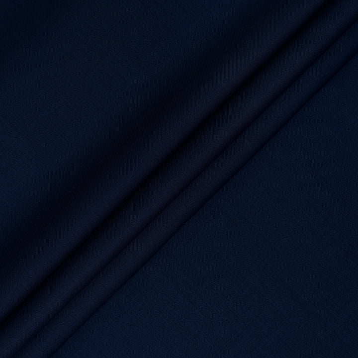 Super Fine Luxury Wool - Dark Navy Blue - Mens Unstitched Fabrics Online